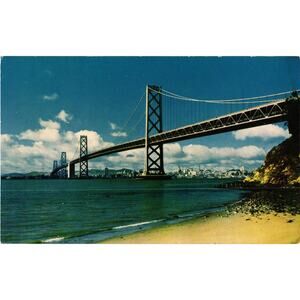 San Francisco Bay Bridge Postcard Unposted‎